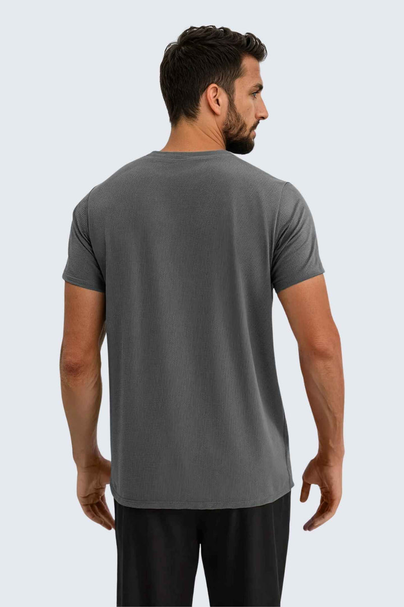 U Sun Fit Tee Waffle - Stone