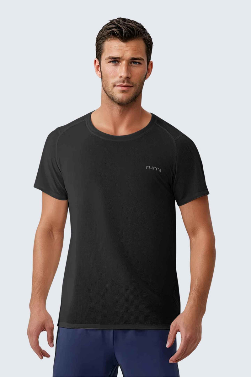 U Sun Fit Tee Waffle - Black