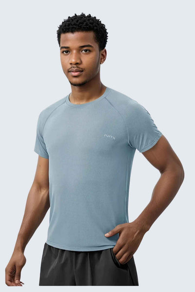 MU Sun Fit Tee Terra - Ash Blue