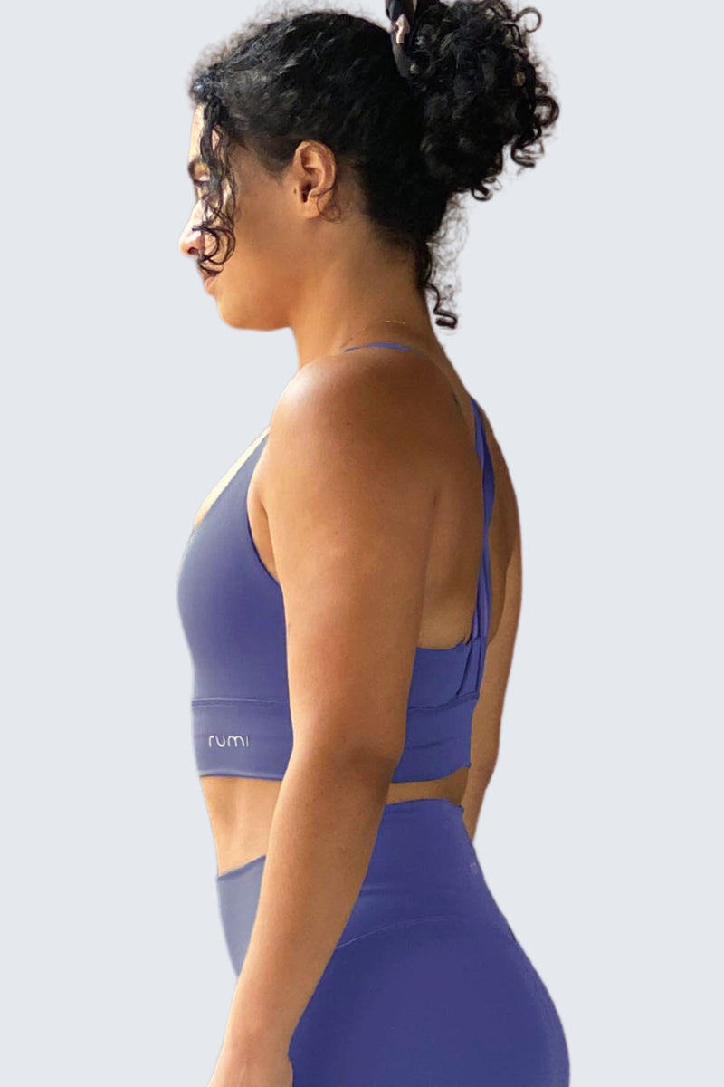 W SunSoft Stringy Crop Top Bra - Cobalt