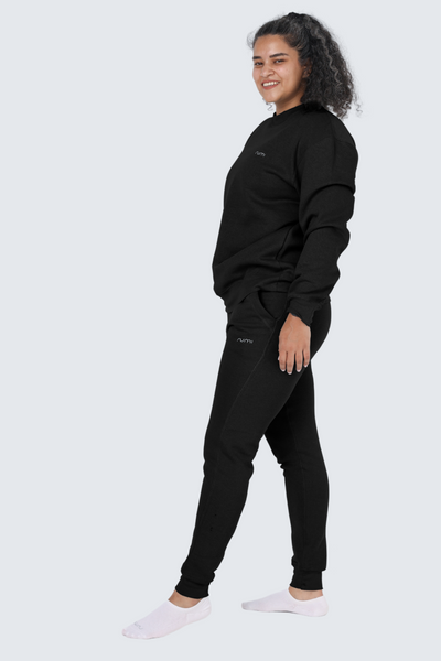 WU Moon Sweatpants Fleece Slim - Black