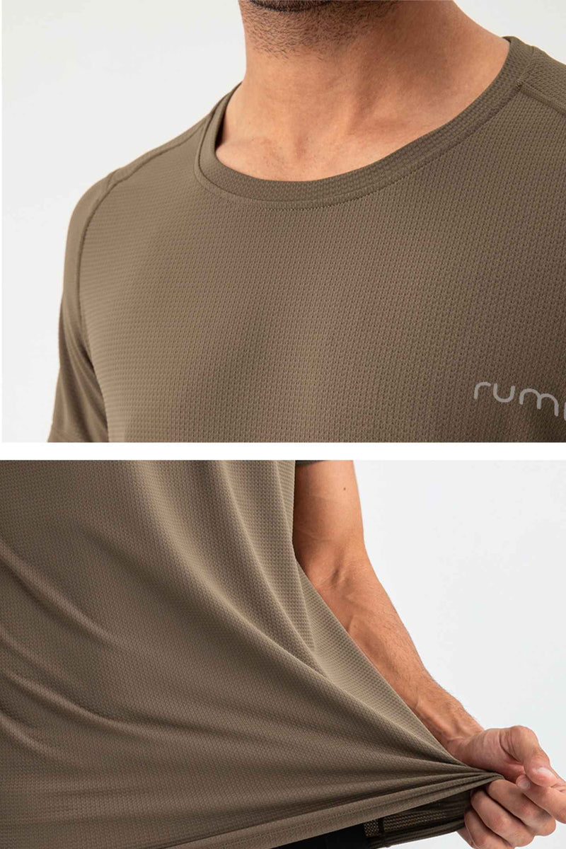 MU Sun Fit Tee Waffle - Cocoa
