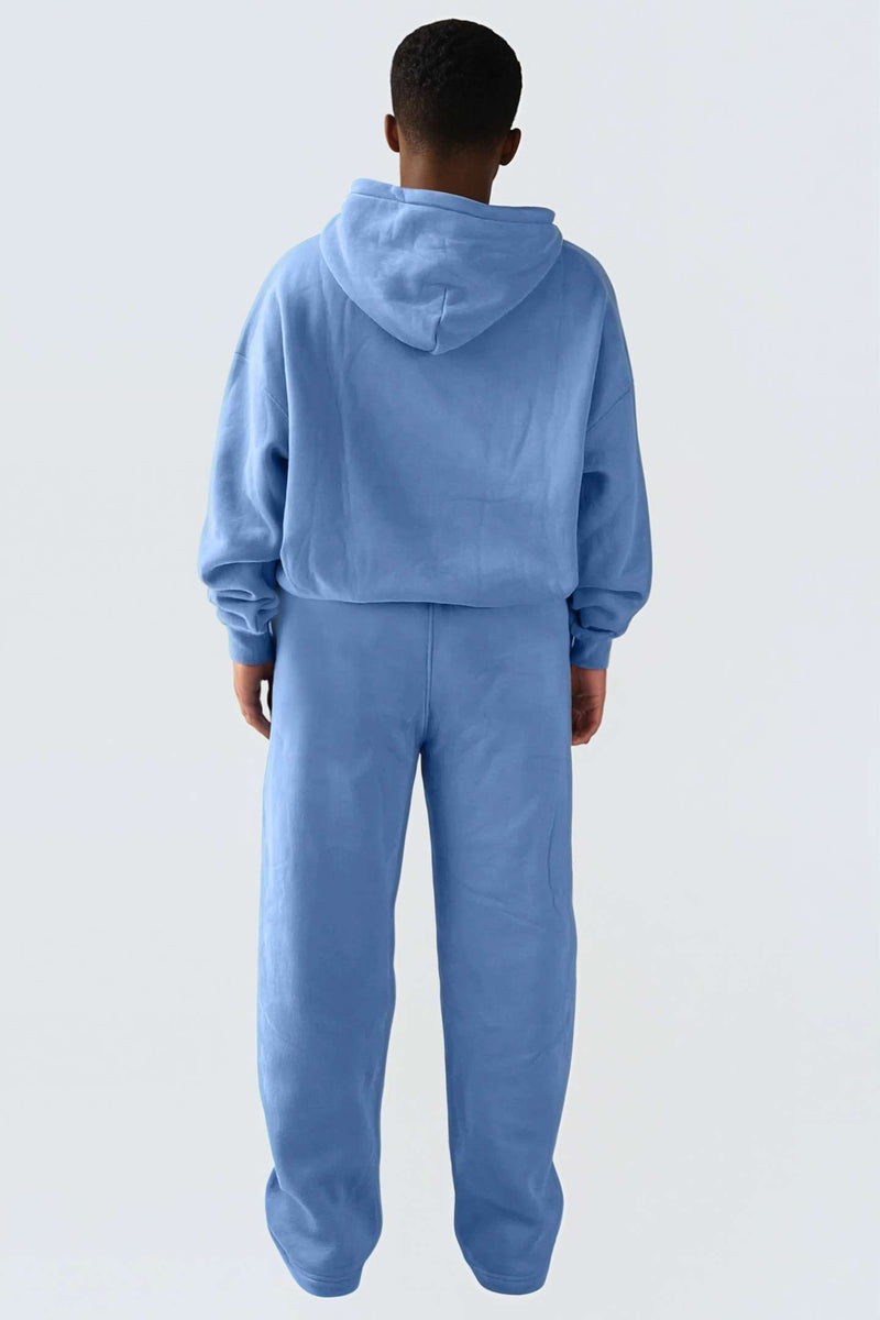 MU Moon Dento Sweatshirt Oversize Fleece + Hoodie - Ocean