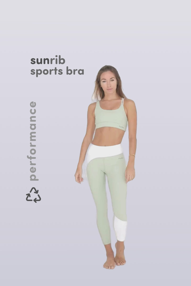 W SunRib Line Bra - Peacock Light