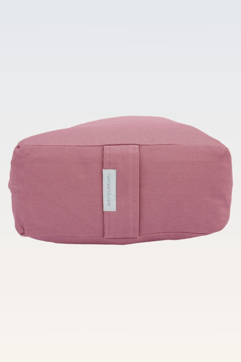 Rumi Earth - Cotton Yoga Bolster – Rectangular - Dusty Rose - RU - YCB - RR - DE - Yoga Props