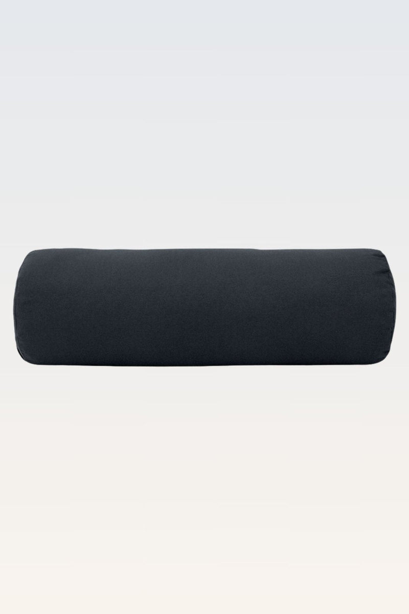 Rumi Earth - Cotton Yoga Bolster – Round - Graphite - RU - YCB - RD - GE - Yoga Props