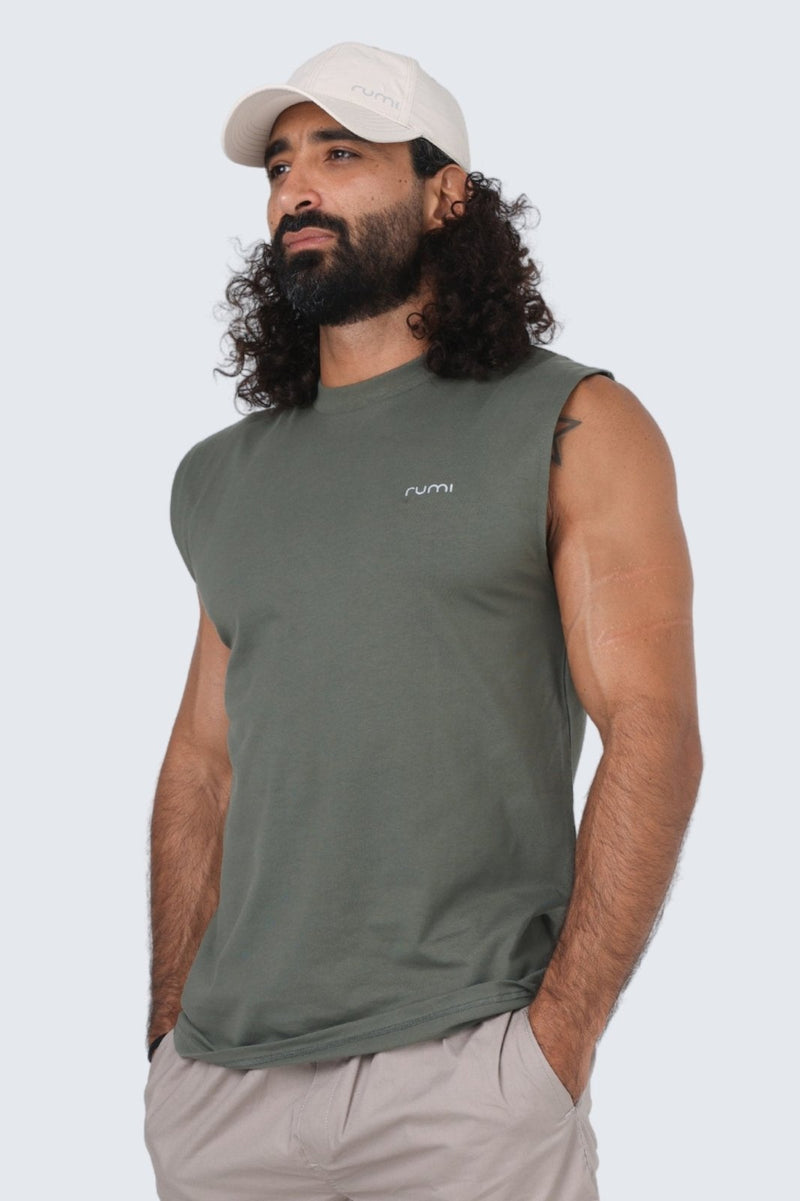 Rumi Earth - M Moon Tank - Olive Deep - R531300DOS - Tops