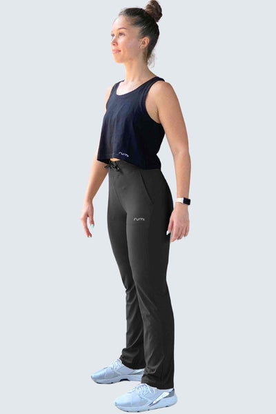 Rumi Earth - U SunSoft Joggers Open + Pockets 30" - Black - R124210BKP - Bottoms