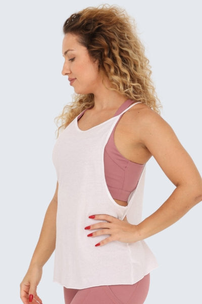 Rumi Earth - W Sun Air String Muscle Tank - Snow - R141246SWS - Tops