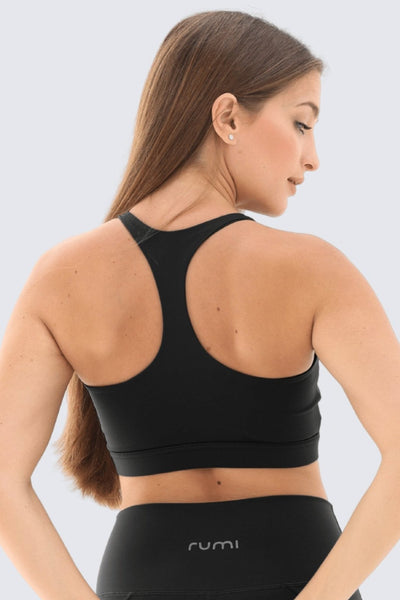 Rumi Earth - W Sun Racer - Back Bra - Black - R128110BKP - Bras