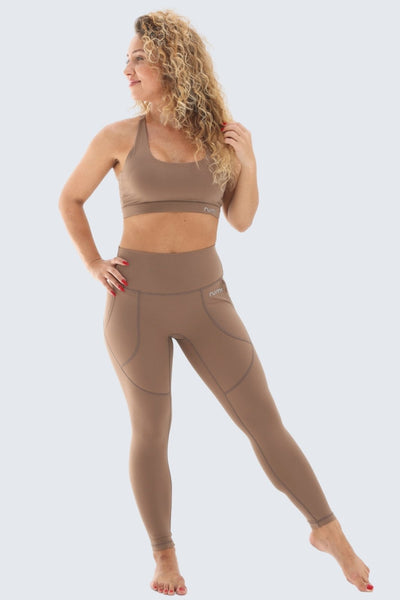 Rumi Earth - W Sun Zen Pants 25” + Pockets - Wood - R124111WDP - Bottoms