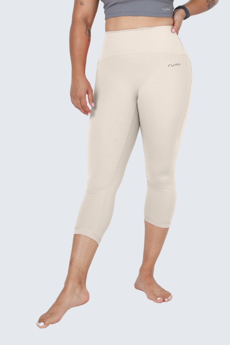 Rumi Earth - W SunSoft Flow Pants 21" - Cream - R124121CMP - Bottoms