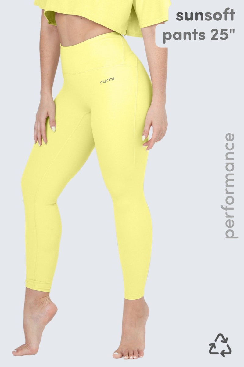 Rumi Earth - W SunSoft Flow Pants 25" - Sunlight Glow - R124120SWP - Bottoms