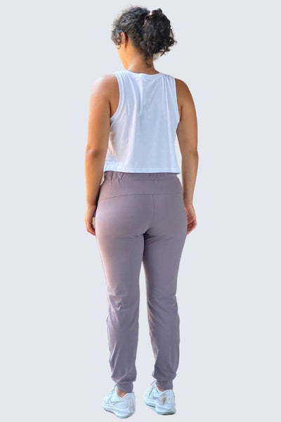 Rumi Earth - W SunSoft Joggers + Pockets 30" - Ash Plum - R124201APP - Bottoms